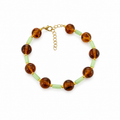 Marble amber - armband