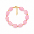 Pink marble - armband